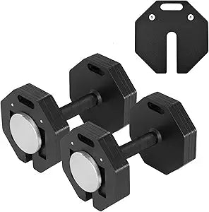AOC Pilates Par de Barras para Mancuernas Ajustables Universales – Para Discos de 1", Gym en Casa