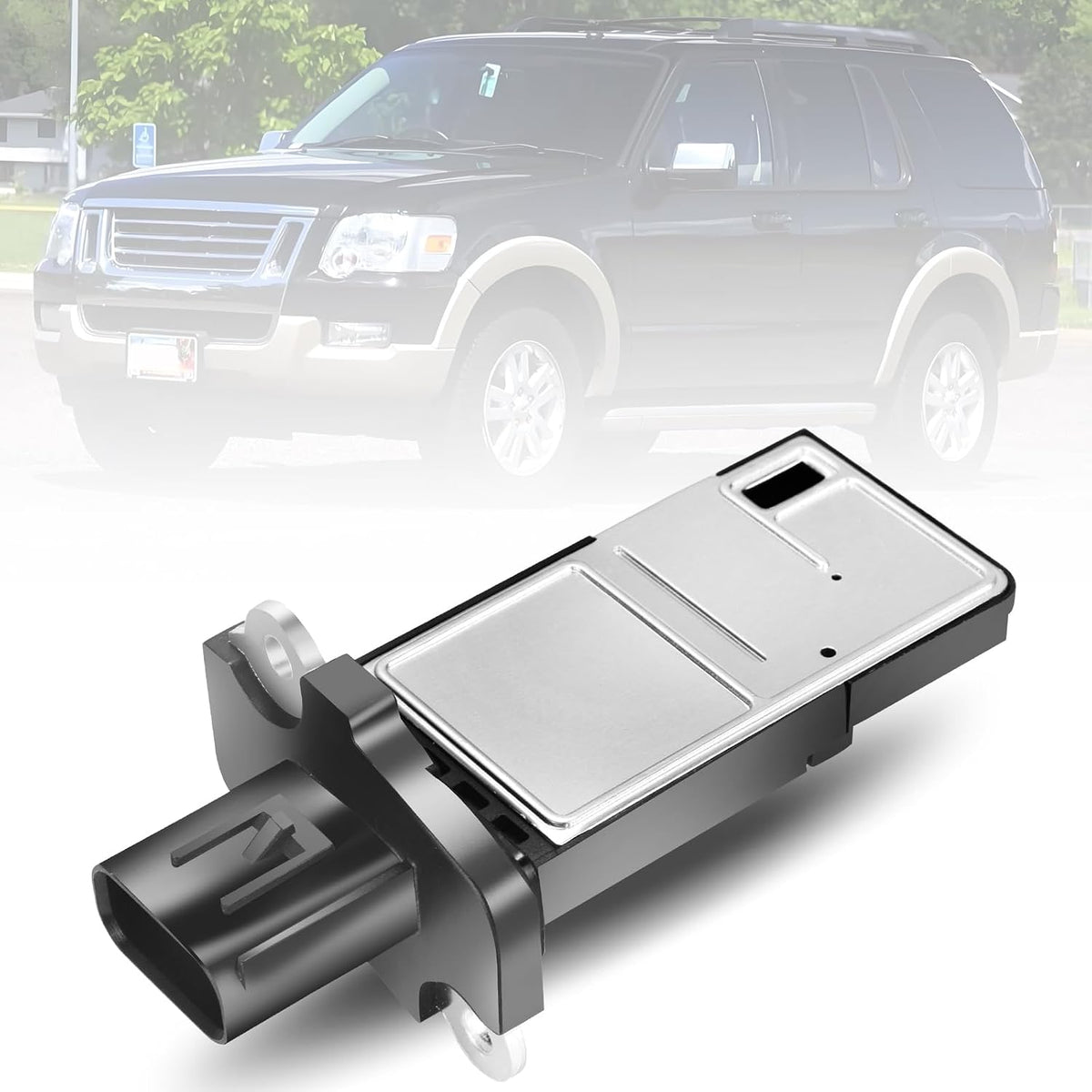 Sensor de flujo de aire masivo 3L3A12B579BA, sensor MAF compatible con Ford F150/F250/E150/E250/Crown Victoria/Taurus/Escape/Mustang/Edge/Escape/Ranger y Mazda/Lincoln/Mercury, reemplaza #3L3A-12B579B, 3L3F-12B579BA