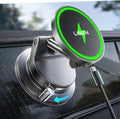 LISEN para cargador de coche MagSafe de 15 W, soportes magnéticos para teléfono para tu coche, cargador inalámbrico magnético para coche, soporte de ventosa para teléfono para accesorios de coche para camión Jeep para iPhone 17 Pro Max 16 15 14 13 12