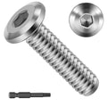 Tornillos para Persianas de Huracán TROPUNAIL – Pack de 25, 1/4-20 x 1", Acero Inoxidable 304, Resistentes a la Oxidación y la Intemperie