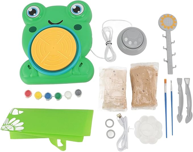 Torno de Alfarería Eléctrico en Miniatura – Set Creativo para Niños