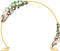 Arco Circular Dorado para Fiestas y Bodas | Estructura Metálica 7.2 Pies, Base para Arco de Globos y Fondo Decorativo