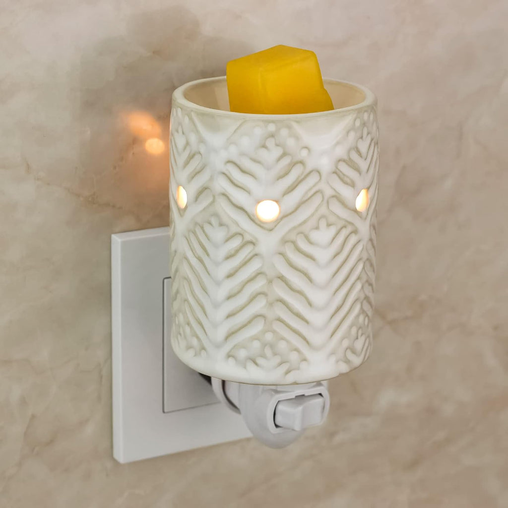 STAR MOON Calentador de Cera Cerámico Enchufable | Difusor de Aromas para Cera y Aceite | Derretidor de Vela de Pared para Hogar y Oficina | Con 2 Focos