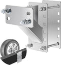 Soporte para rueda de repuesto GADFISH de acero inoxidable, soporte mejorado para remolque con rueda de repuesto, compatible con ruedas de remolque de 4, 5 y 6 pernos con patrones de pernos de 4", 4.5", 4.75", 5" y 5.5", soporta hasta 150 libras.