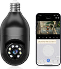 Cámara de Seguridad en Bombillo WESECUU | WiFi 5G y 2.4GHz 2K | Inalámbrica para Exterior | Detección de Movimiento y Alarma | Audio Bidireccional | Visión Nocturna a Color | Compatible con Alexa
