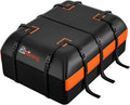 USADO Bolsa Portaequipaje de Techo para Auto 15 Pies Cubicos | Impermeable, Uso Rudo 840D | Compatible con o sin Barras | con Tapete Antideslizante, Ganchos y Candado