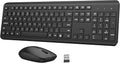 Combo Teclado y Mouse Inalámbrico Ergonómico – Silencioso, 2.4 GHz, Batería de Larga Duración