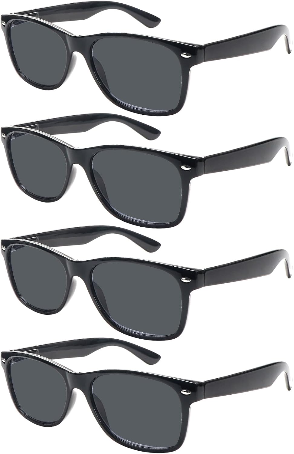 Gafas de Lectura Solar Pack x4 | Bisagra de Resorte, Protección UV400 para Hombres y Mujeres — Uso al Aire Libre