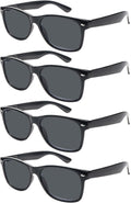 Gafas de Lectura Solar Pack x4 | Bisagra de Resorte, Protección UV400 para Hombres y Mujeres — Uso al Aire Libre