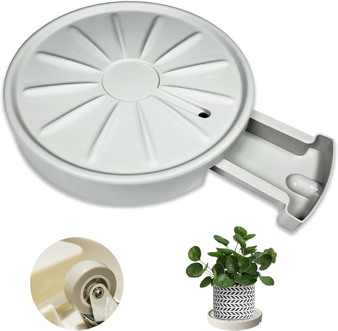 USADO – Organizador de Plantas de 12 Pulgadas con Ruedas y Bandeja de Drenaje – Base Rodante Resistente hasta 160 lb para Interior y Exterior