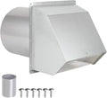 Cubierta de ventilación de pared de 6 pulgadas, campana de ventilación de pared exterior