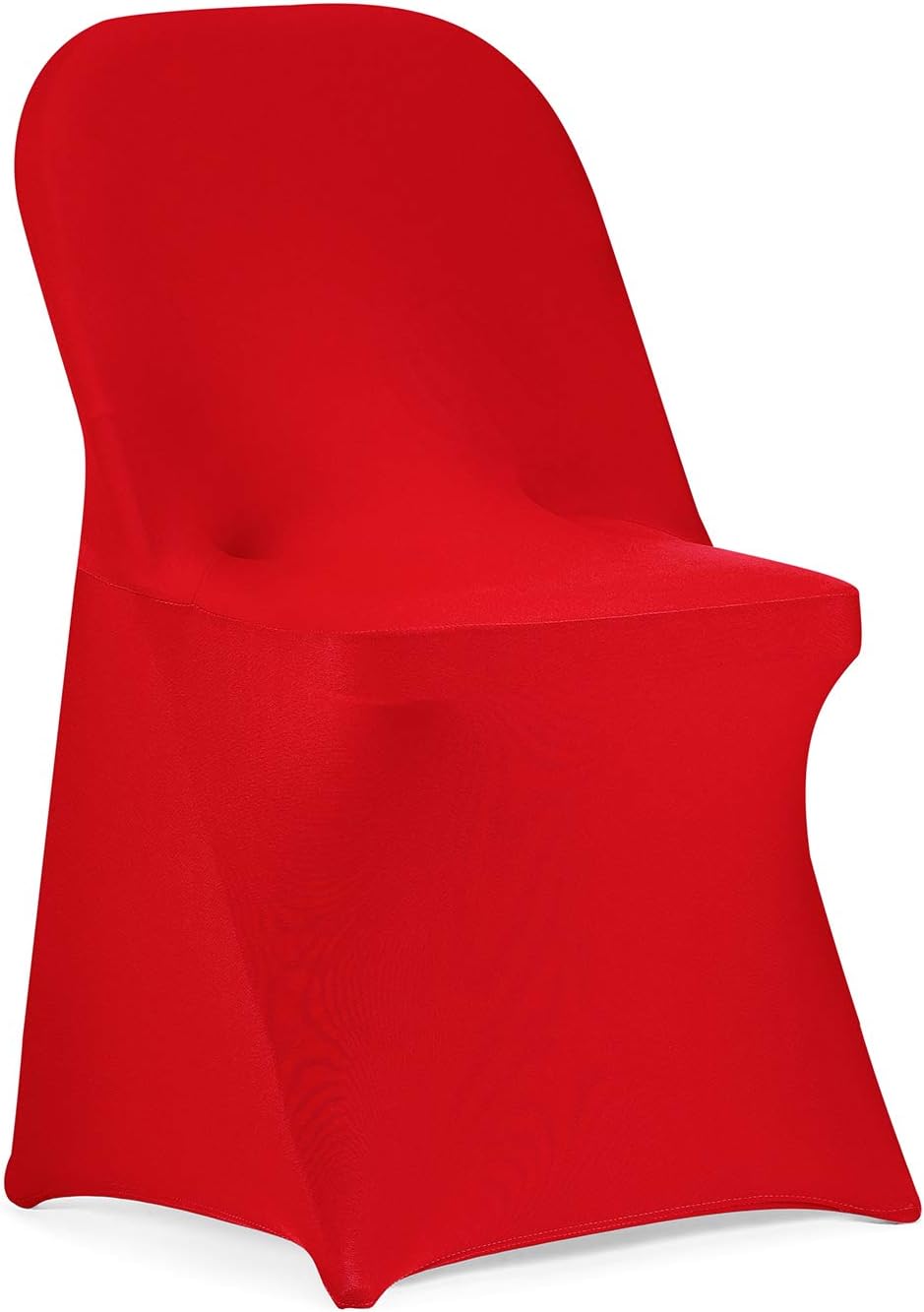 Fundas Elasticas Peomeise para Sillas Plegables | Spandex para Boda, Fiesta y Banquete | 25 Piezas | Color Rojo