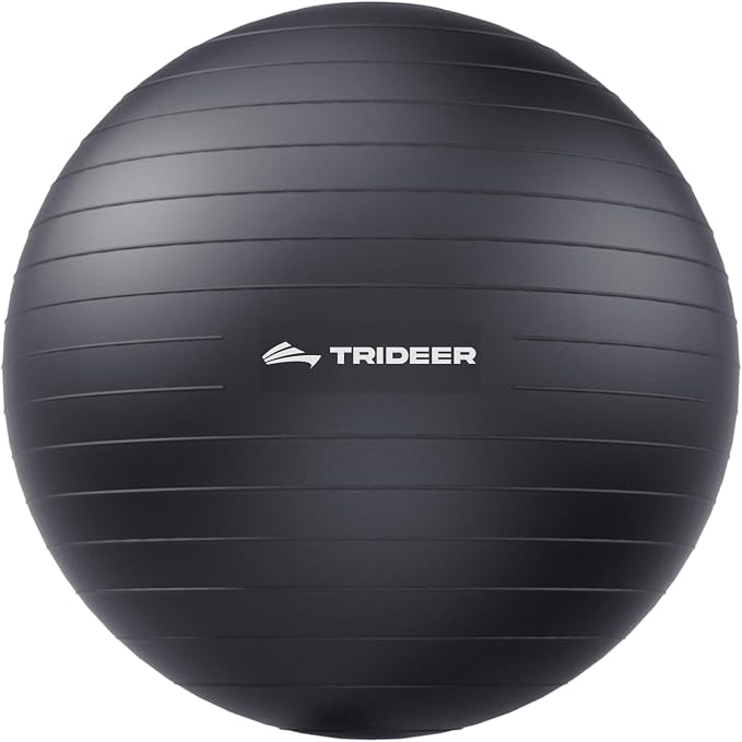 Trideer Pelota de Ejercicio para Yoga, Pilates y Fitness – Pelota de Estabilidad con Bomba Incluida