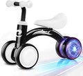 Bicicleta de Equilibrio para Bebé con Luces de Colores | Sin Pedales, 4 Ruedas Silenciosas | 10–36 Meses