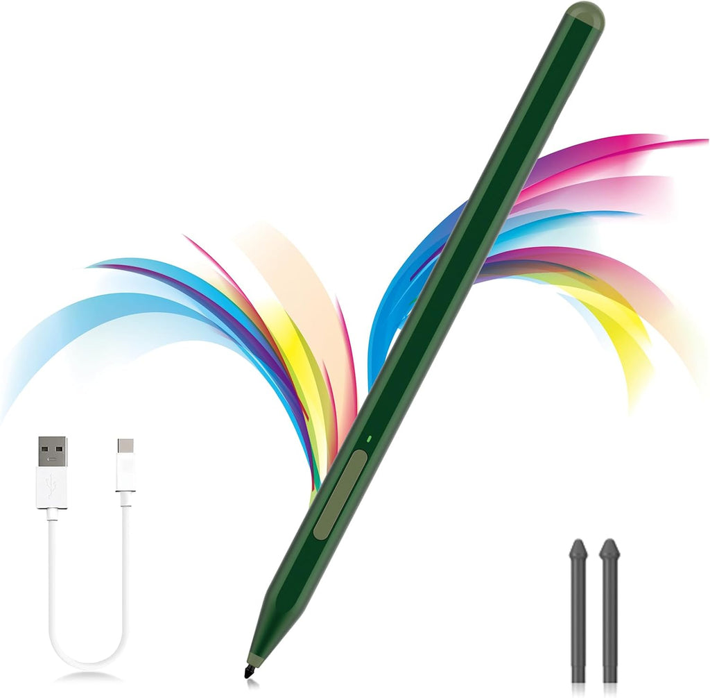 Stylus Pen for Microsoft Surface Pro12/11/10/9/8/X/7+/6/5/4/3, Surface Go 4/3/2/1, Surface Laptop1-5/Studio/Book 3/2/1 with Eraser Side Button,Palm Rejection,Tilt Function,1024 Pressure