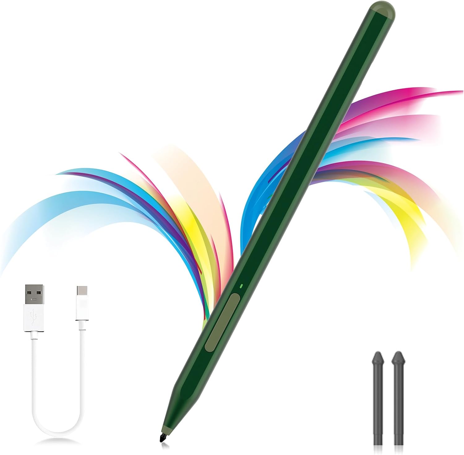 Stylus Pen for Microsoft Surface Pro12/11/10/9/8/X/7+/6/5/4/3, Surface Go 4/3/2/1, Surface Laptop1-5/Studio/Book 3/2/1 with Eraser Side Button,Palm Rejection,Tilt Function,1024 Pressure