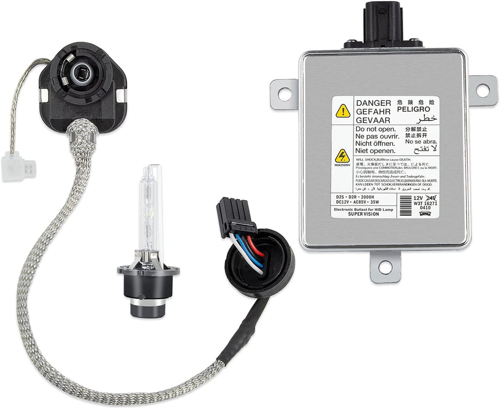 Balasto de faros delanteros de xenón HID RANSOTO W3T19371 compatible con Acura TL TSX ZDX MDX RDX ILX Honda Accord Odyssey Mazda 3 5 CX-5 Mitsubishi Lancer con bombilla de encendido D2S. Reemplaza W3T16271 W3T15671.