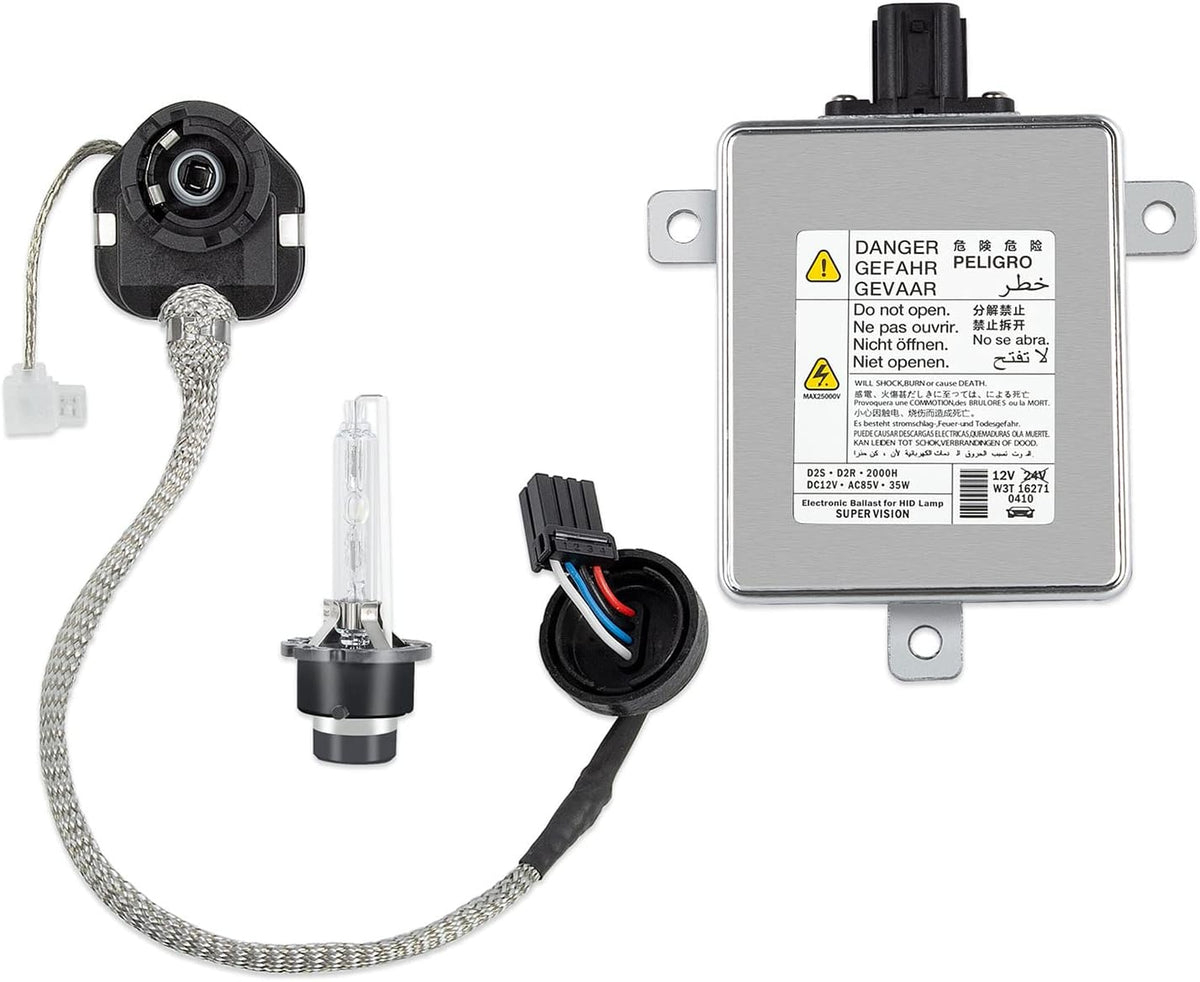 Balasto de faros delanteros de xenón HID RANSOTO W3T19371 compatible con Acura TL TSX ZDX MDX RDX ILX Honda Accord Odyssey Mazda 3 5 CX-5 Mitsubishi Lancer con bombilla de encendido D2S. Reemplaza W3T16271 W3T15671.