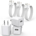 Cargador iPhone 3 en 1 | Cable Lightning MFi + Adaptador USB de Pared – Carga Rápida