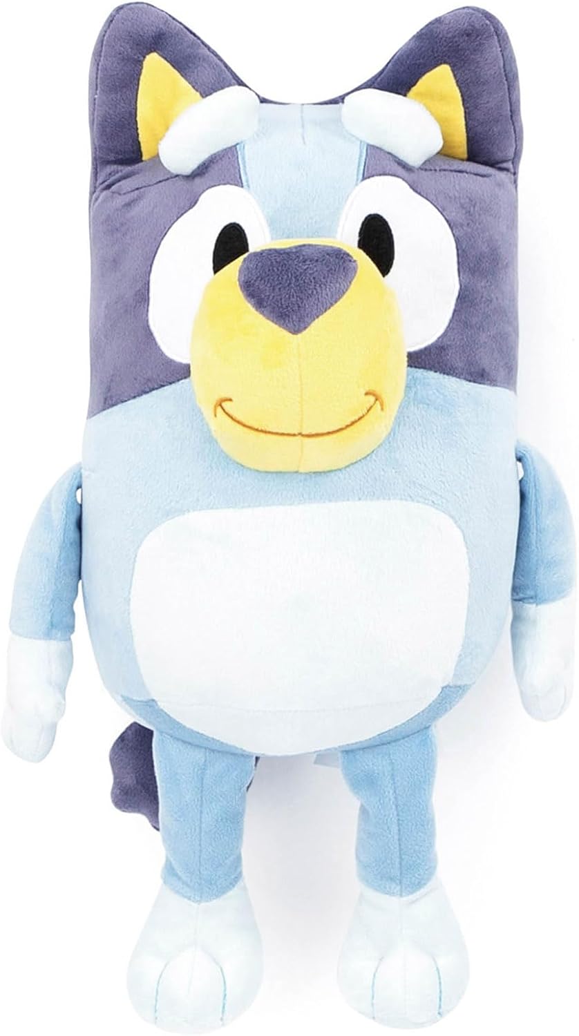 Almohada Jay Franco Plusg Buddy de microfibra de poliéster supersuave | Bluey, 48 cm 