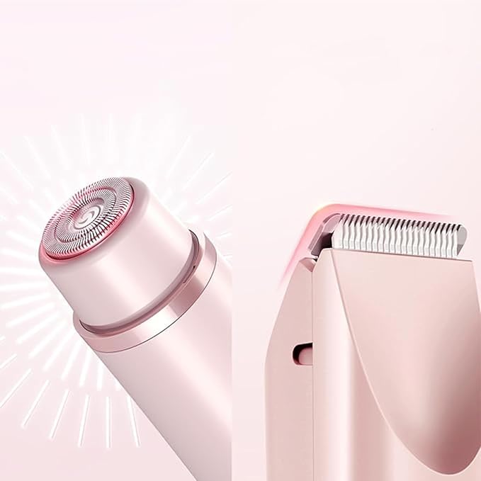 Afeitadora de doble cabeza para mujer, 2 en 1, afeitadora eléctrica de doble cabeza, afeitadora íntima para mujeres, impermeable ipx7, recargable, para axilas, piernas, brazos (1)