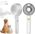 4 in 1 Cat and Dog Steam Brush Self-Cleaning with Water Tank - Pet Grooming and Massage Brush (Ivory)