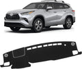 Cubierta de Tablero KUST para Toyota Highlander 2020-2026 – Con HUD, Antideslizante, Sin Reflejos | L, LE, XLE, XSE, Limited, Platinum | Negro
