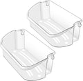 Paquete de 2 estantes de puerta de refrigerador Frigi.daire mejorados 240356402, repuesto para estantes de puerta de refrigerador LFSS2612TF0 LFSS2612TE0 FFSS2615TE0 de AMI PARTS (longitud 15.38")