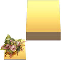 Espejos Cuadrados Acrílicos Thyle 12 Piezas | para Mesas, Centros de Mesa, Pared, Bodas y Baby Shower, Dorados, 20 cm, Grosor 1 mm