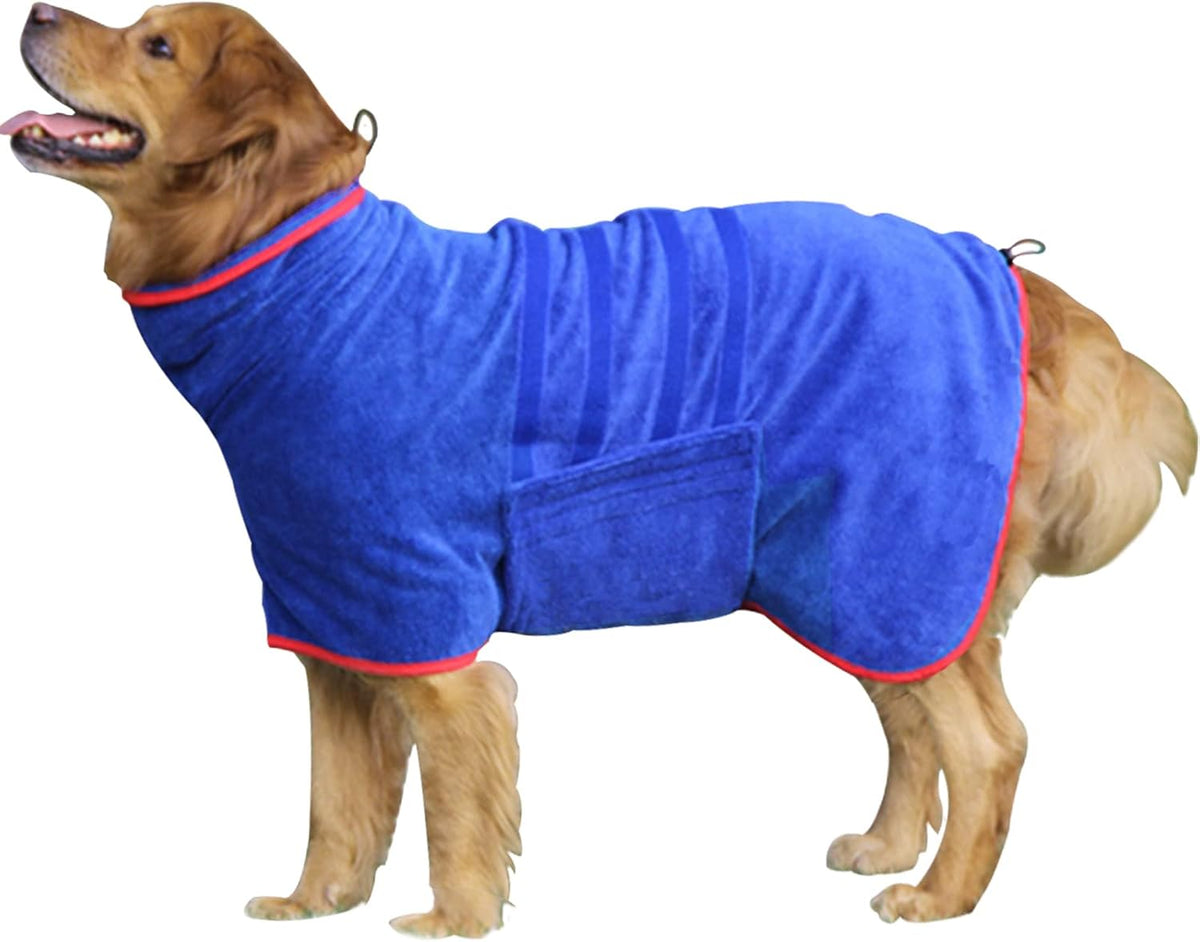 Abrigo secado rápido perro HhiMyOct, toalla microfibra altamente absorbente, bata baño, cuello ajustable correa vientre, secado rápido bañar gato bebe, toalla