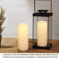 Paquete de 2 velas LED blancas