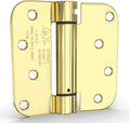 LE FALTAN 3 BISAGRAS. Goldenwarm, paquete de 6 bisagras de latón pulido de 10 cm (4 pulgadas) con cierre automático y esquinas de radio de 1,6 cm (5/8") - , duraderas y de cierre silencioso.