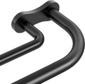 Cortinero Doble 34-92 pulgadas, Negro | Barra Envolvente Blackout de Uso Rudo para Ventanas, Ajustable, Metal, Soporte de Aluminio