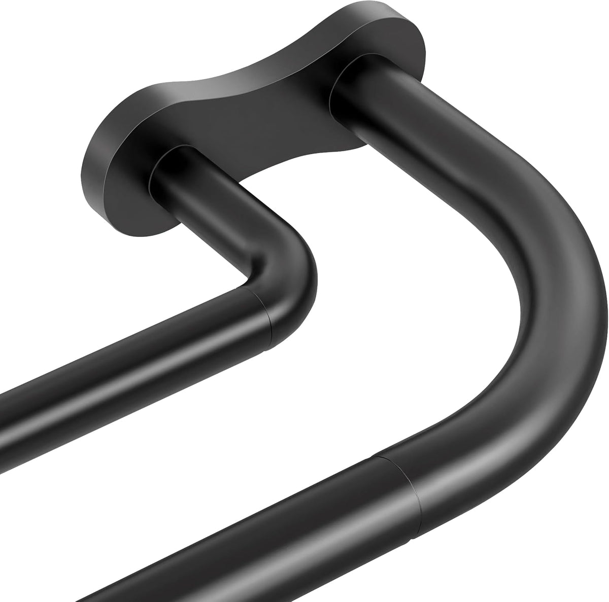 Cortinero Doble 34-92 pulgadas, Negro | Barra Envolvente Blackout de Uso Rudo para Ventanas, Ajustable, Metal, Soporte de Aluminio