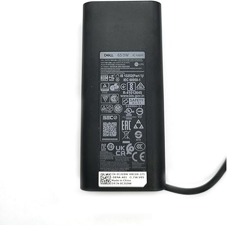 Cargador para portátil de 65 W USB-C, adaptador de CA con cable de alimentación, LA65NM190, HA65NM190, DA65NM190, HKA65NM200, negro