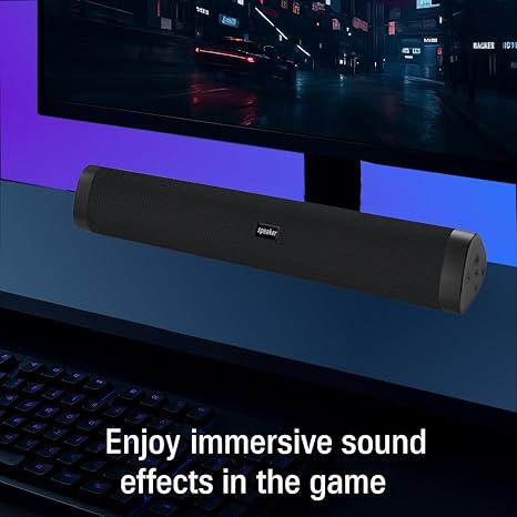 Altavoz Bluetooth para el hogar, barra de sonido inalámbrica portátil, sistema de altavoces de cine en casa compatible para PC, laptop, teléfonos inteligentes (negro) Marca: YUIOXDGL