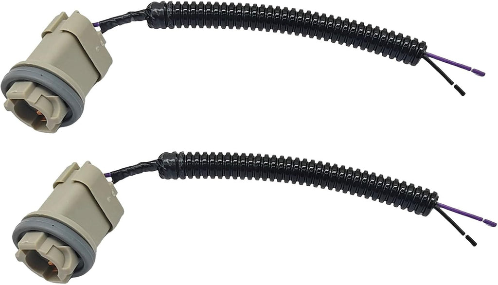 2 conectores de arnés para luz de matrícula compatibles con Ford F150 F250 F350 F450 F550 Super Duty Ranger Explorer Bronco Excursion Expedition de 1999 a 2015. Reemplazo F57Z13234AA