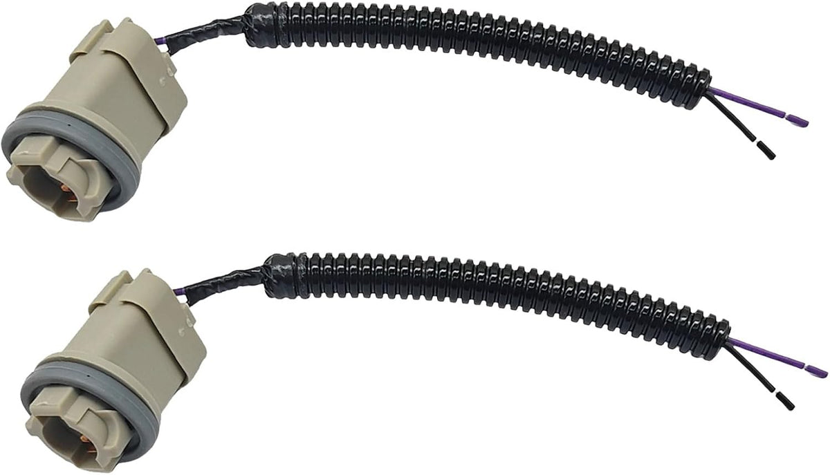 2 conectores de arnés para luz de matrícula compatibles con Ford F150 F250 F350 F450 F550 Super Duty Ranger Explorer Bronco Excursion Expedition de 1999 a 2015. Reemplazo F57Z13234AA