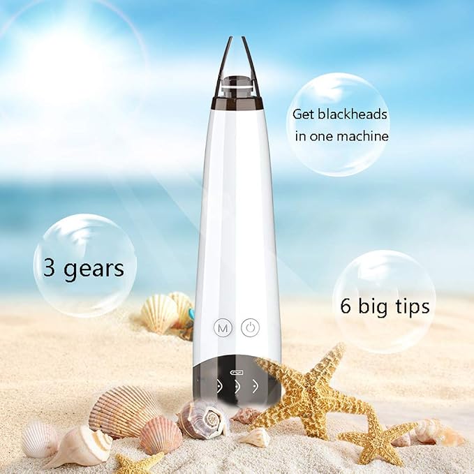 2026 Extractor de Espinillas Limpiador de Poros al Vacío - 3 Niveles de Succión Ajustable, 6 Sondas, USB Recargable, Herramienta Eléctrica para Mujeres