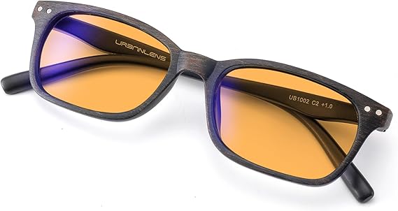 Lentes de lectura con bloqueo de luz azul, para un mejor sueño, reducen la fatiga ocular para mujeres y hombres, con acabados de madera