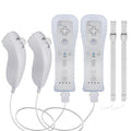ADVERTENCIA: NO INCLUYE LOS NUNCHUKS. Paquete de 2 mandos a distancia TechKen para Wii U con funda de silicona y correa para la muñeca.