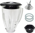 Jarra de vidrio de 6 tazas con cuchilla, repuestos para licuadora Oster Osterizer Classic Series (NO compatible con los modelos Pro, Master o Versa)
