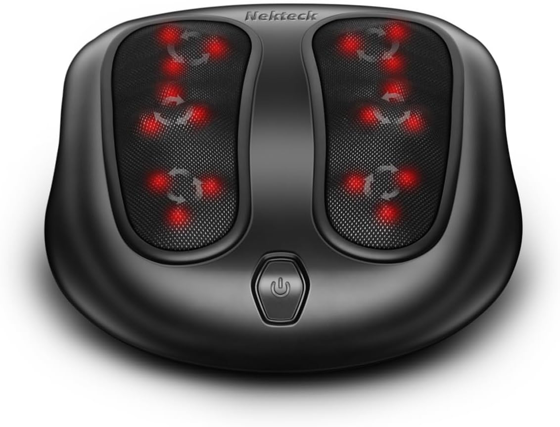 Masajeador de Pies Electrico Shiatsu con Calor Nekteck | Para Fascitis Plantar