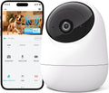 Cámara de seguridad interior Raycom 2K para monitor de bebé, WiFi 5G y 2.4G, cámara con movimiento horizontal y vertical, detección de sonido, detección de movimiento, audio bidireccional, sirena, visión nocturna, almacenamiento en la nube y tarjeta SD