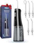Onlyone Irrigador de agua inalámbrico recargable con presión de agua ajustable para el cuidado bucal diario, irrigador dental eléctrico para uso doméstico y de viaje, irrigador oral portátil para cuidado de encías sensibles y aparatos ortopédicos