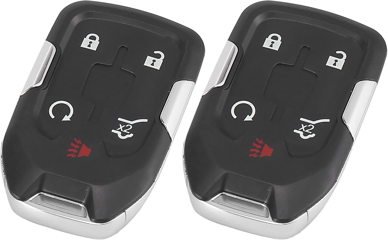 X AUTOHAUX 2 piezas HYQ1AA 315 MHz Reemplazo de entrada sin llave Arranque remoto Llave inteligente de proximidad para GMC Terrain 2018 2019 2020 2021 2022 13584502 Botón de 5 teclas con llave de puerta 