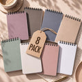 Juego de 8 libretas de bolsillo estéticas ZICOTO - Blocs de notas de espiral pequeños de 3x5 pulgadas con páginas rayadas - Las mini libretas perfectas para mantenerse organizado y aumentar la productividad en el trabajo o la escuela.