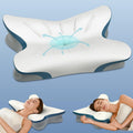 Almohada Cervical Ortopédica para Dolor de Cuello | Diseño Ergonómico de Espuma con Memoria | Soporte para Dormir de Lado, Espalda o Boca Abajo