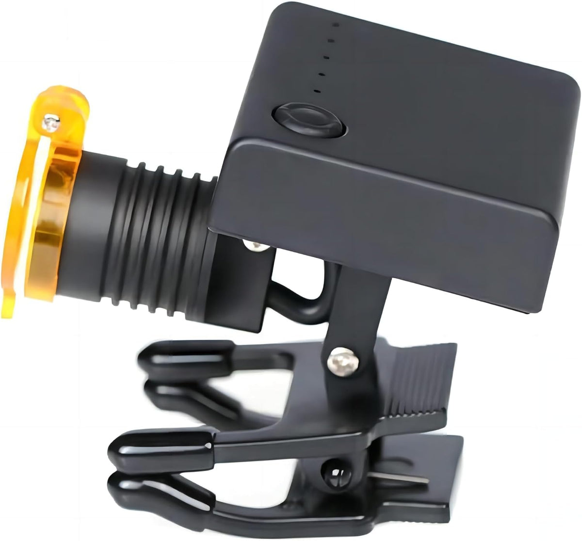 Lámpara LED ALKITA de 3 W para faro delantero, tipo clip con filtro para lupa binocular, clip de metal negro.