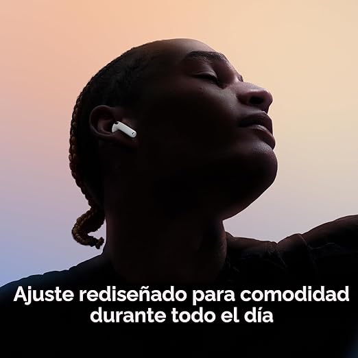 Apple AirPods 4 auriculares inalámbricos, auriculares Bluetooth, audio espacial personalizado, resistente al sudor y al agua, estuche de carga USB-C, chip H2, hasta 30 horas de duración de batería